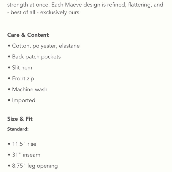 *Anthropologie Maeve Seamed Flare Pants - Picture 5 of 5